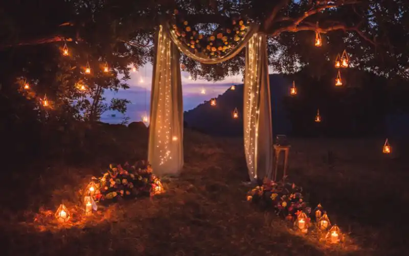 iluminación led en bodas